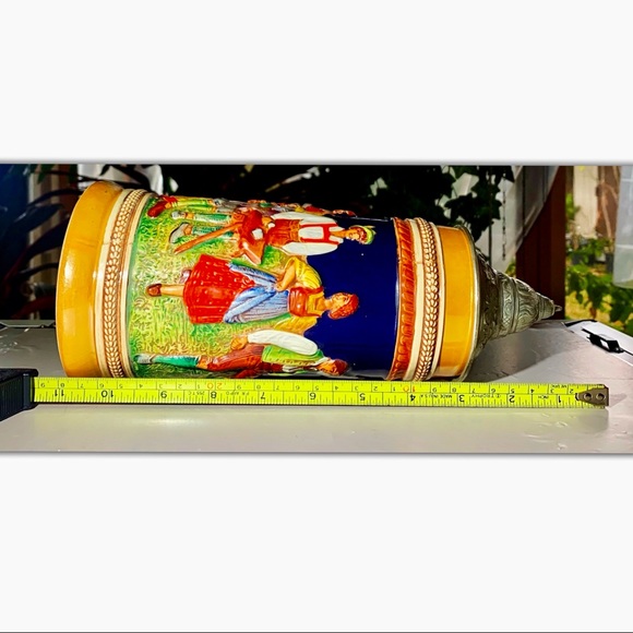 Vintage Handgemalt Gerz German Beer Stein 11.25” T - Picture 6 of 7